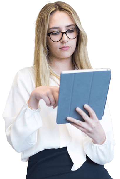 Woman accessing EPFO online portal for provident fund services